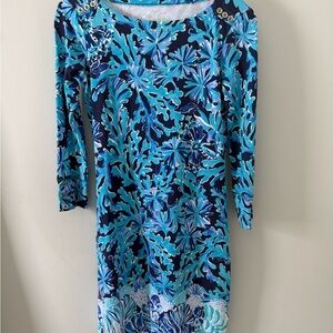 Lilly Pulitzer Blue and White Patterned Dress